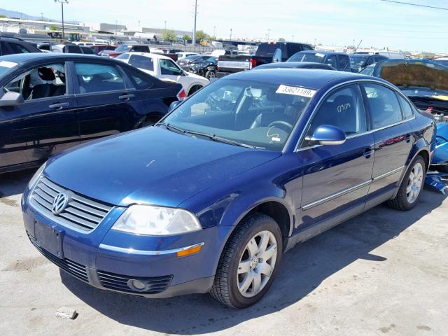 WVWAD63B65P034533 - 2005 VOLKSWAGEN PASSAT GLS BLUE photo 2