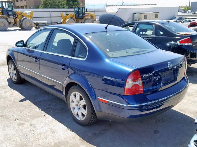 WVWAD63B65P034533 - 2005 VOLKSWAGEN PASSAT GLS BLUE photo 3