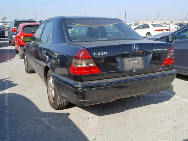 WDBHA24G0XA705936 - 1999 MERCEDES-BENZ C 230 BLACK photo 3