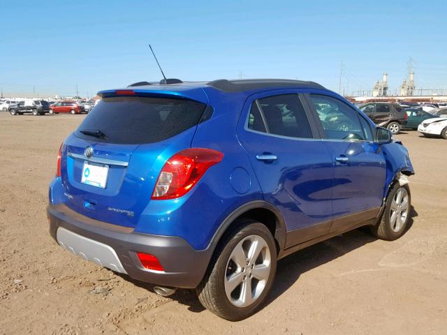 KL4CJESB8GB563912 - 2016 BUICK ENCORE BLUE photo 4