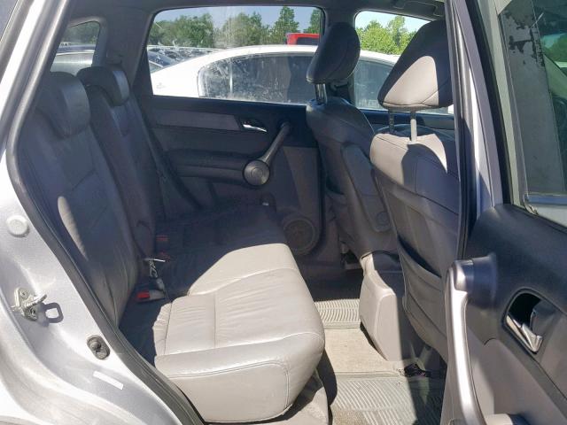 5J6RE38749L027882 - 2009 HONDA CR-V EXL SILVER photo 6