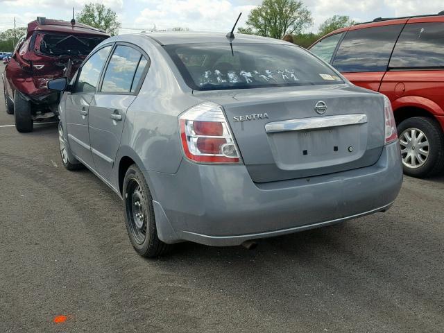 3N1AB6AP5AL657025 - 2010 NISSAN SENTRA 2.0 GRAY photo 3