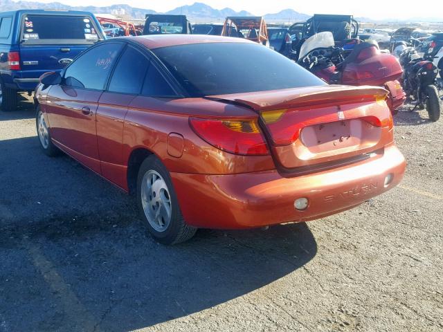 1G8ZY14752Z263803 - 2002 SATURN SC2 ORANGE photo 3