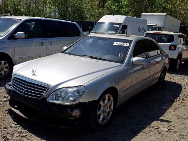 WDBNG83J86A465583 - 2006 MERCEDES-BENZ S 430 4MAT SILVER photo 2