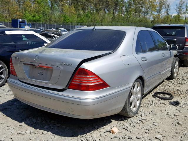 WDBNG83J86A465583 - 2006 MERCEDES-BENZ S 430 4MAT SILVER photo 4