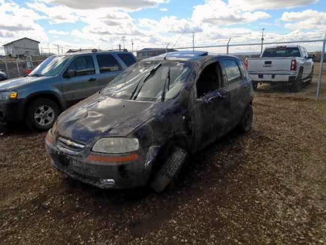 KL1TG62605B315168 - 2005 CHEVROLET AVEO LT BLACK photo 2