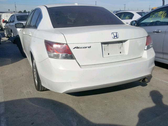 JHMCP26898C039308 - 2008 HONDA ACCORD EXL WHITE photo 3