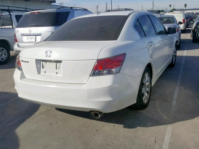 JHMCP26898C039308 - 2008 HONDA ACCORD EXL WHITE photo 4