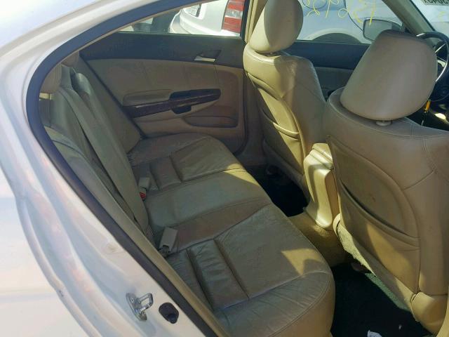 JHMCP26898C039308 - 2008 HONDA ACCORD EXL WHITE photo 6