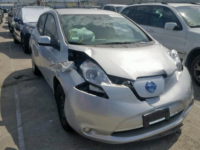 1N4AZ0CP8FC300160 - 2015 NISSAN LEAF S SILVER photo 1