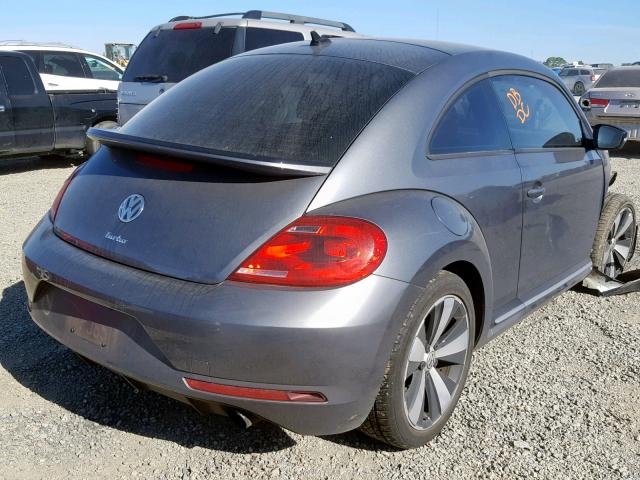 3VWVT7AT2EM633387 - 2014 VOLKSWAGEN BEETLE TUR GRAY photo 4