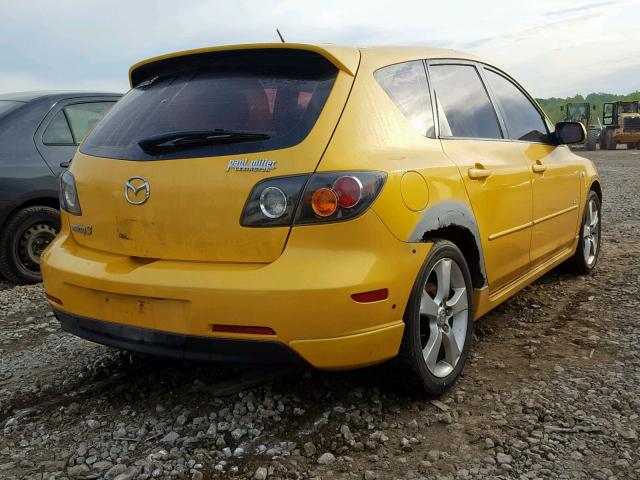 JM1BK343641217920 - 2004 MAZDA 3 HATCHBAC YELLOW photo 4