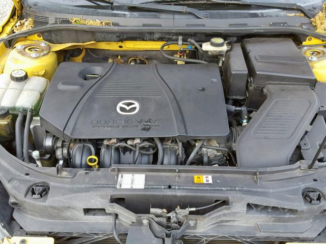 JM1BK343641217920 - 2004 MAZDA 3 HATCHBAC YELLOW photo 7