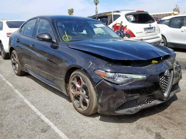 ZARFAEBN2J7593968 - 2018 ALFA ROMEO GIULIA BLACK photo 1