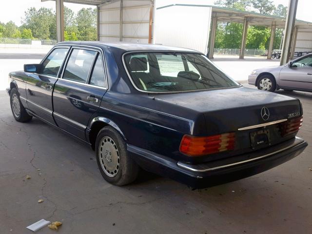 WDBCA25DXMA592393 - 1991 MERCEDES-BENZ 300 SEL BLUE photo 3