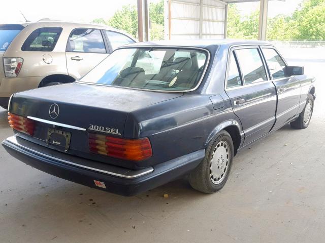 WDBCA25DXMA592393 - 1991 MERCEDES-BENZ 300 SEL BLUE photo 4