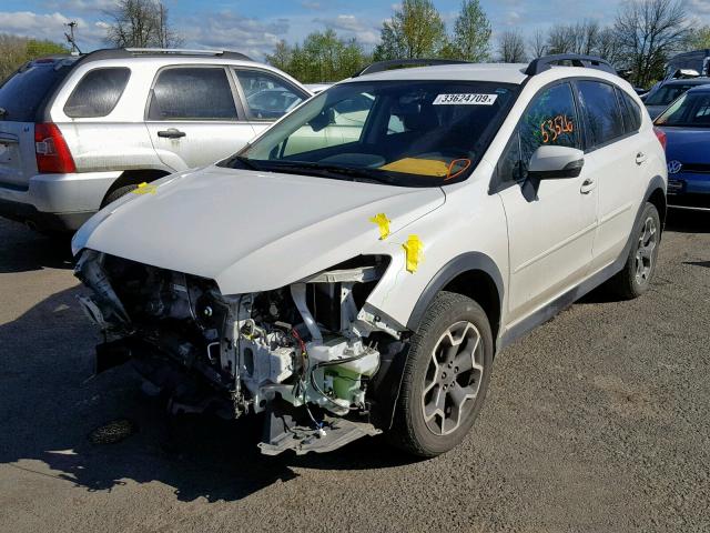 JF2GPAMC6F8220923 - 2015 SUBARU XV CROSSTR WHITE photo 2