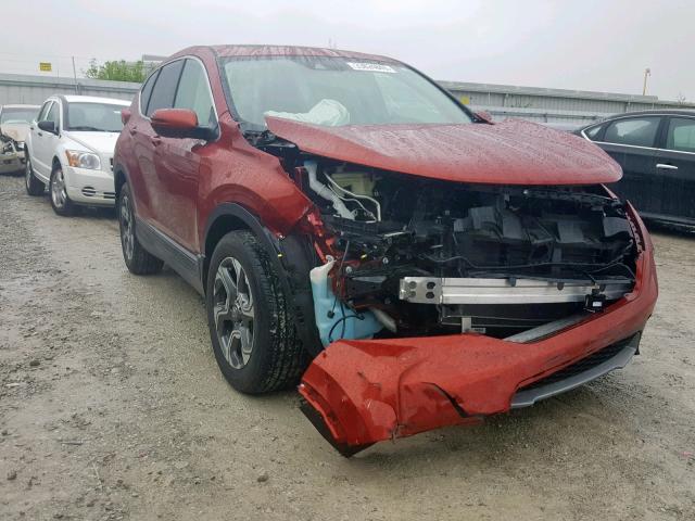 5J6RW2H86HL041359 - 2017 HONDA CR-V EXL RED photo 1