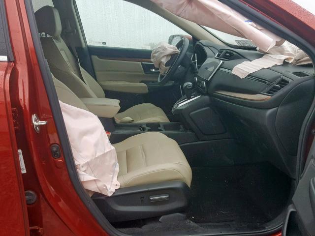 5J6RW2H86HL041359 - 2017 HONDA CR-V EXL RED photo 5