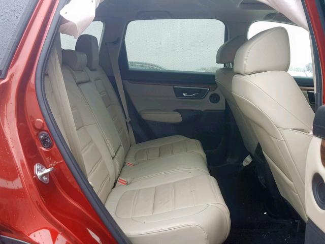 5J6RW2H86HL041359 - 2017 HONDA CR-V EXL RED photo 6