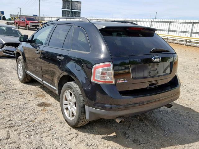 2FMDK46CX8BB01430 - 2008 FORD EDGE SE BLACK photo 3