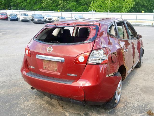 JN8AS5MT4DW534058 - 2013 NISSAN ROGUE S MAROON photo 4