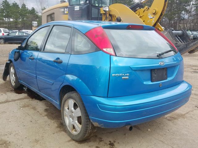 1FAHP37N97W218064 - 2007 FORD FOCUS ZX5 BLUE photo 3