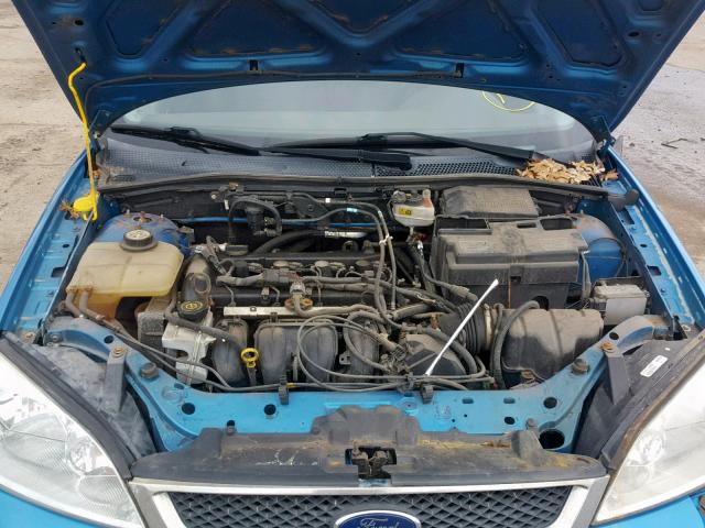 1FAHP37N97W218064 - 2007 FORD FOCUS ZX5 BLUE photo 7