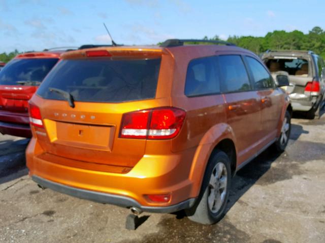 3D4PG1FG2BT567565 - 2011 DODGE JOURNEY MA ORANGE photo 4