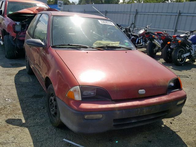 2C1MR2469R6759233 - 1994 GEO METRO RED photo 1