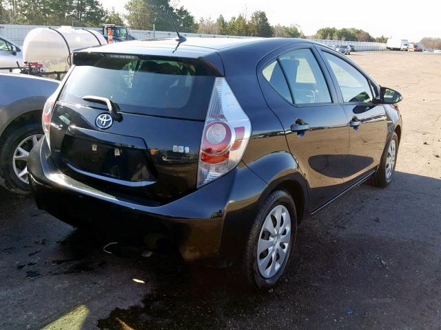 JTDKDTB34E1574205 - 2014 TOYOTA PRIUS C BLACK photo 4