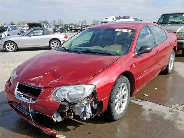 2C3HE66G0XH734837 - 1999 CHRYSLER 300M RED photo 2