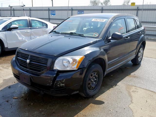 1B3HB28B58D585789 - 2008 DODGE CALIBER BLACK photo 2