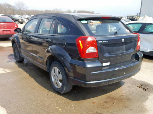 1B3HB28B58D585789 - 2008 DODGE CALIBER BLACK photo 3