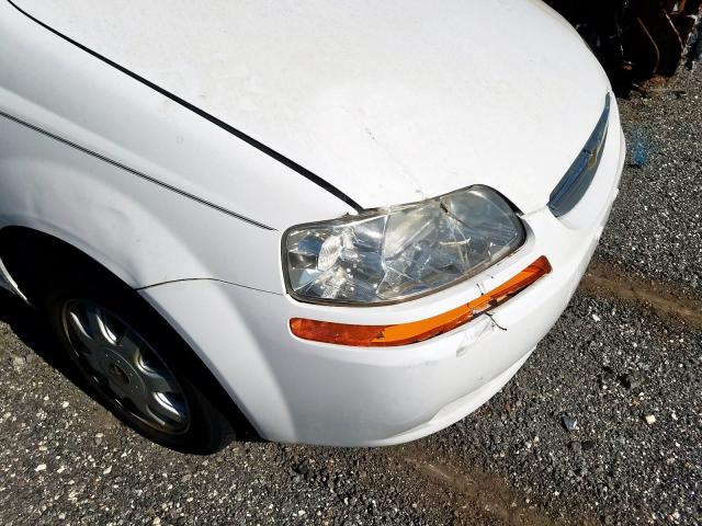 KL1TD52675B292569 - 2005 CHEVROLET AVEO BASE  фото 9