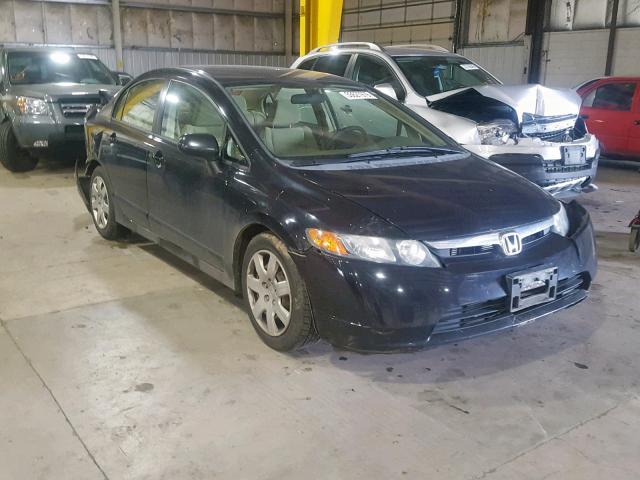 2HGFA16566H510715 - 2006 HONDA CIVIC LX BLACK photo 1