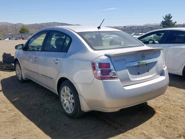 3N1AB6AP5CL605199 - 2012 NISSAN SENTRA 2.0 SILVER photo 3