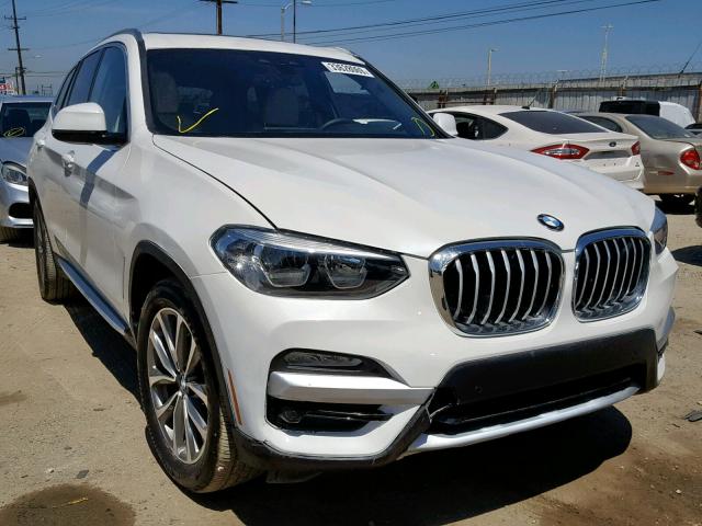 5UXTR7C5XKLE94535 - 2019 BMW X3 SDRIVE3 WHITE photo 1