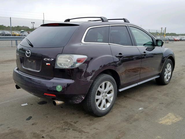 JM3ER29L680182956 - 2008 MAZDA CX-7 PURPLE photo 4