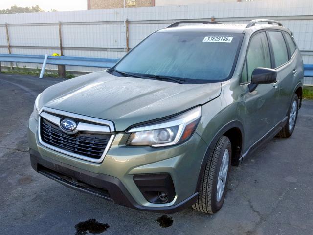 JF2SKACC1KH417356 - 2019 SUBARU FORESTER GREEN photo 2