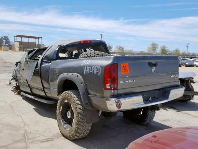 3D7KS29C96G190838 - 2006 DODGE RAM 2500 GRAY photo 3