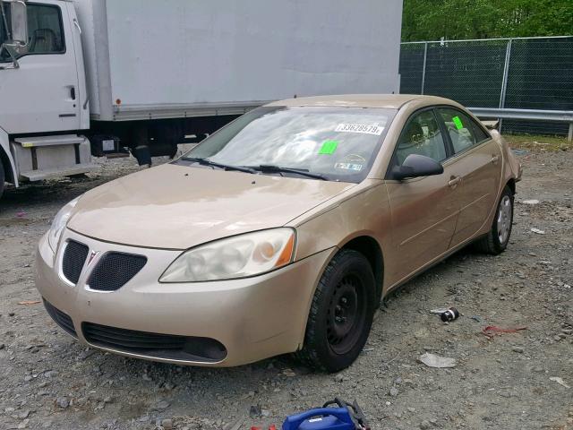 1G2ZF55B264281706 - 2006 PONTIAC G6 SE BEIGE photo 2