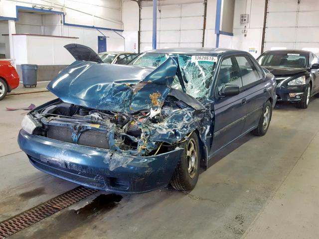 4S3BD6356S6229516 - 1995 SUBARU LEGACY L GREEN photo 2