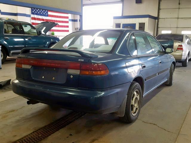 4S3BD6356S6229516 - 1995 SUBARU LEGACY L GREEN photo 4