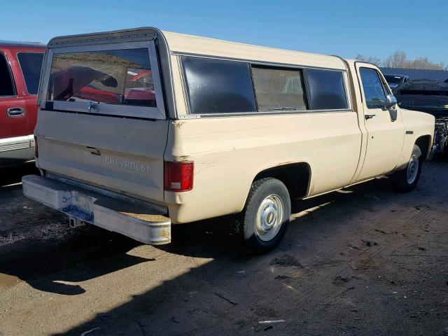 1GCDR14Z2HS107590 - 1987 CHEVROLET R10 TAN photo 4