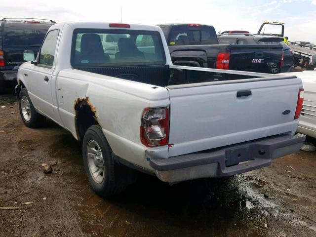 1FTYR10U15PA67674 - 2005 FORD RANGER WHITE photo 3