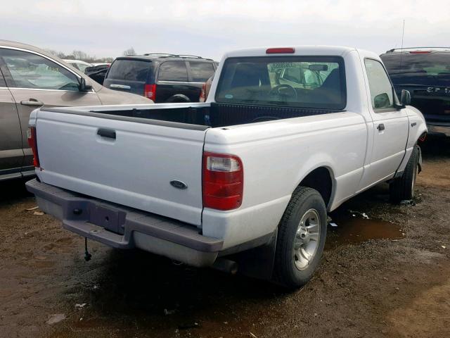 1FTYR10U15PA67674 - 2005 FORD RANGER WHITE photo 4