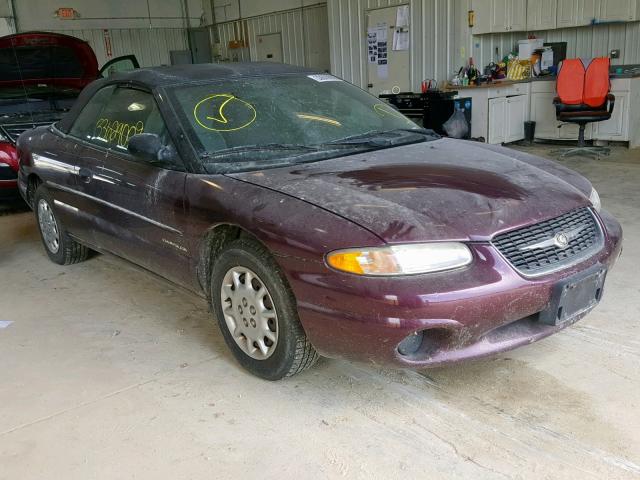 3C3EL45H2XT572630 - 1999 CHRYSLER SEBRING JX MAROON photo 1