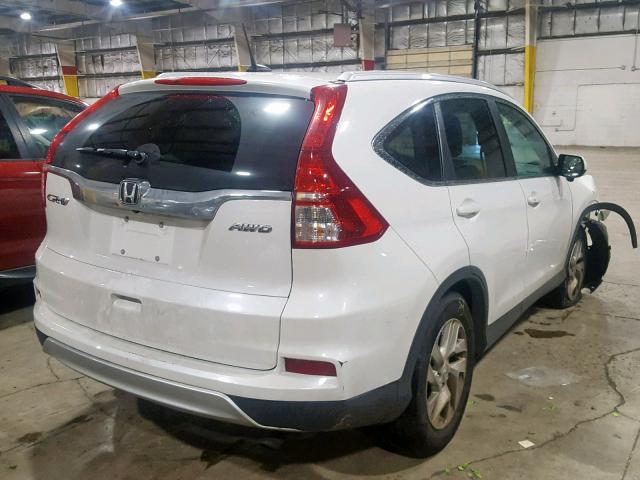 5J6RM4H75FL006432 - 2015 HONDA CR-V EXL WHITE photo 4