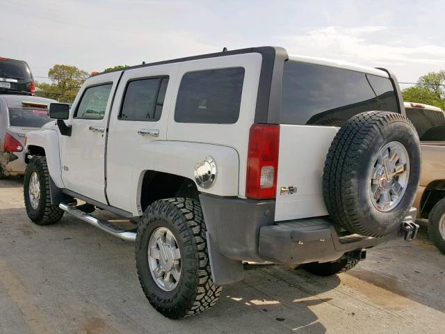 5GTDN136868137263 - 2006 HUMMER H3 WHITE photo 3